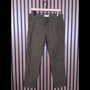Current / Elliott Pants 27 Womens Chino Brown Stretch High Rise Slim Straight